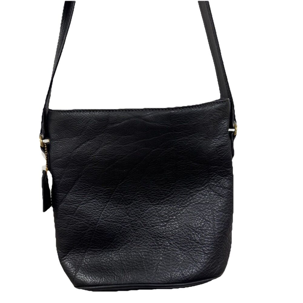 Coach Sonoma Bucket Bag 4907 Black Pebbled Leather Excellent Condition Vtg - Picture 2 of 13